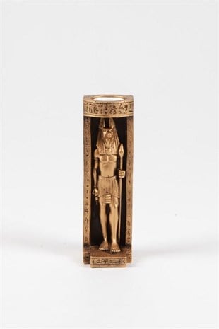 MısırDünyadan Hediyeler12548-3113Keskin Hediyelik Eşya Ve TekstilPolyester Antik Mısır Figürü Anubis Biblo Mumluk