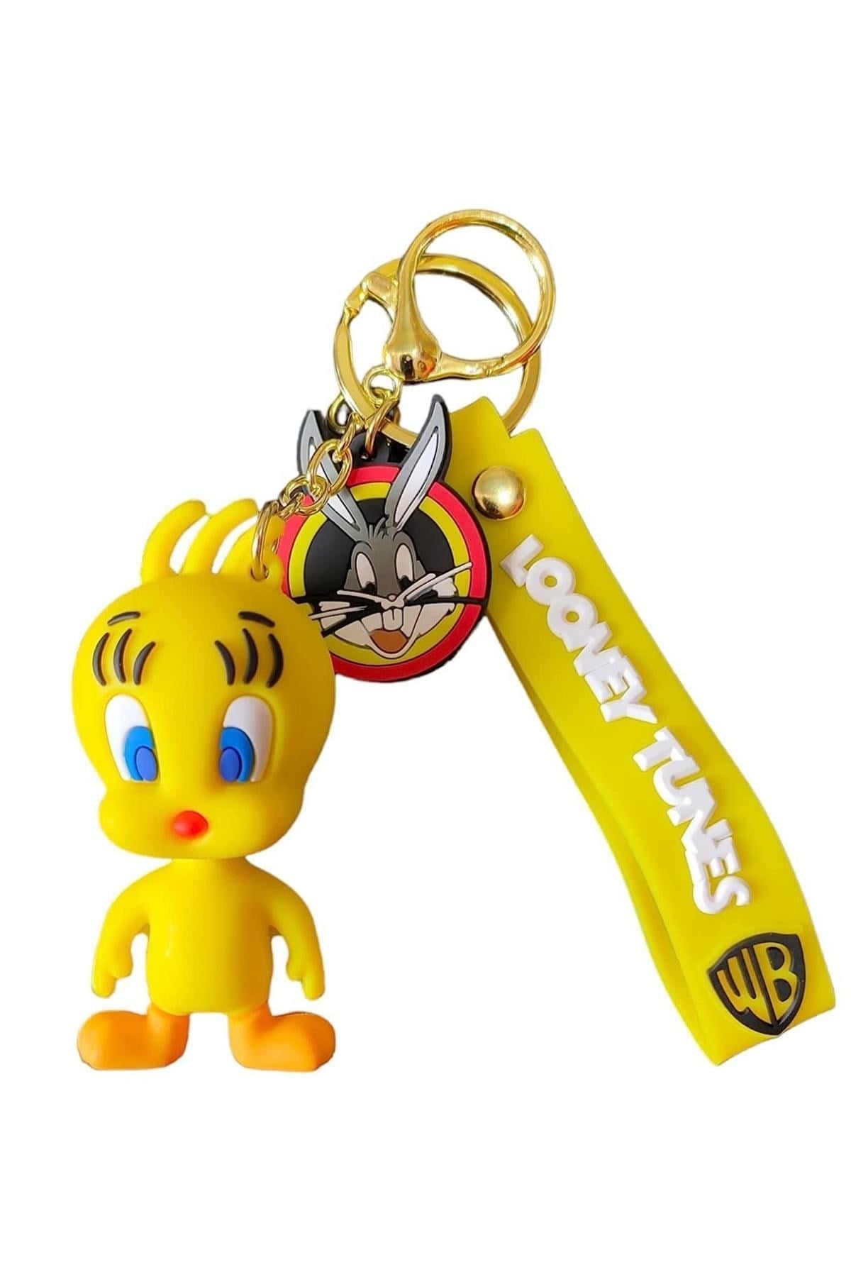 Amerika Birleşik DevletleriDünyadan HediyelerDNY-HD100627Keskin Hediyelik Eşya Ve TekstilTweety 3D Karakter Silikon Anahtarlık