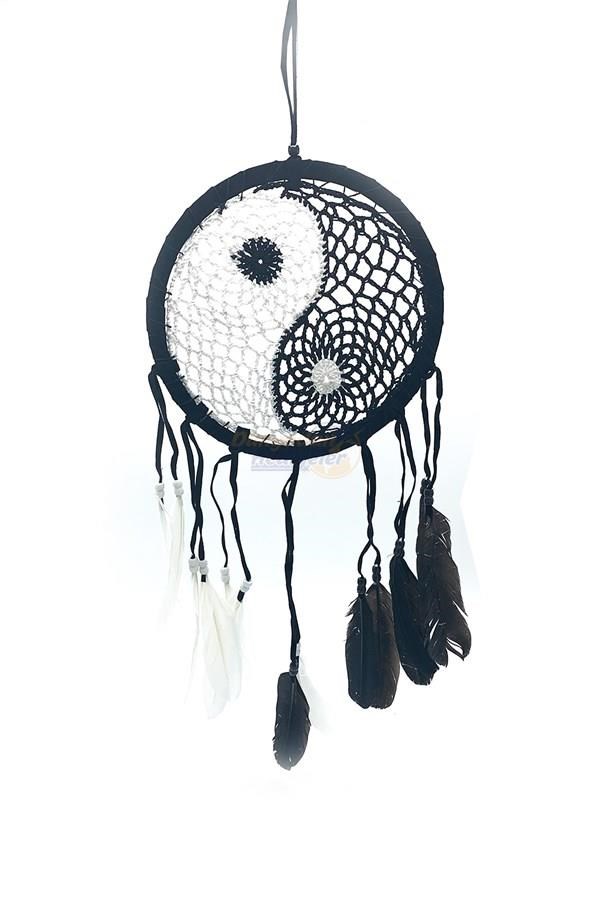 Amerika Birleşik DevletleriDünyadan HediyelerOZ-DCRYKP-S320Keskin Hediyelik Eşya Ve TekstilDream Catcher Rüya Kapanı Yin-Yang 22 cm