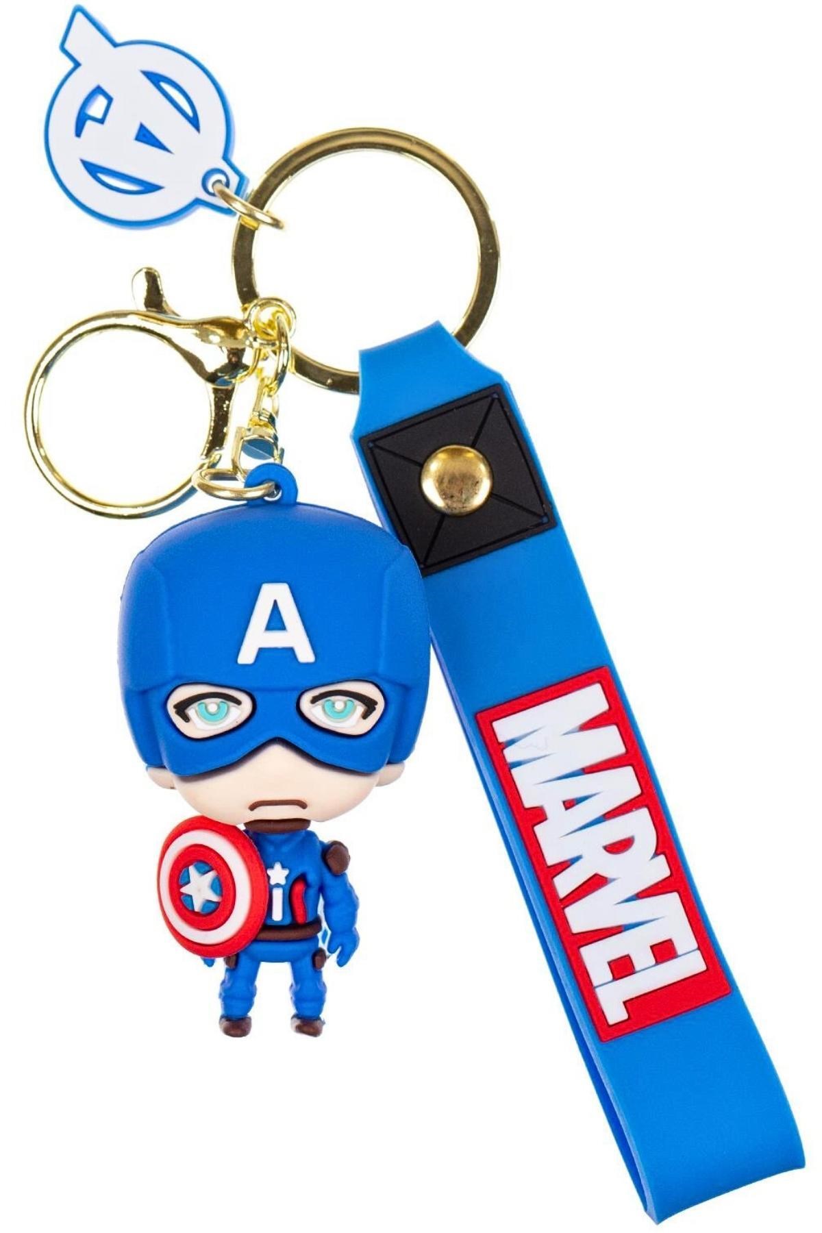 Amerika Birleşik DevletleriDünyadan HediyelerDNY-HD100631Keskin Hediyelik Eşya Ve TekstilCaptain America 3D Kaptan Amerika Silikon Anahtarlık