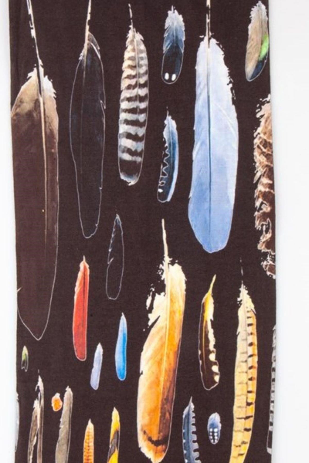 Amerika Birleşik DevletleriDünyadan HediyelerVOSBF-08Keskin Hediyelik Eşya Ve TekstilKuş Tüyü Temalı Buff Boyunluk Bandana Siyah No:24