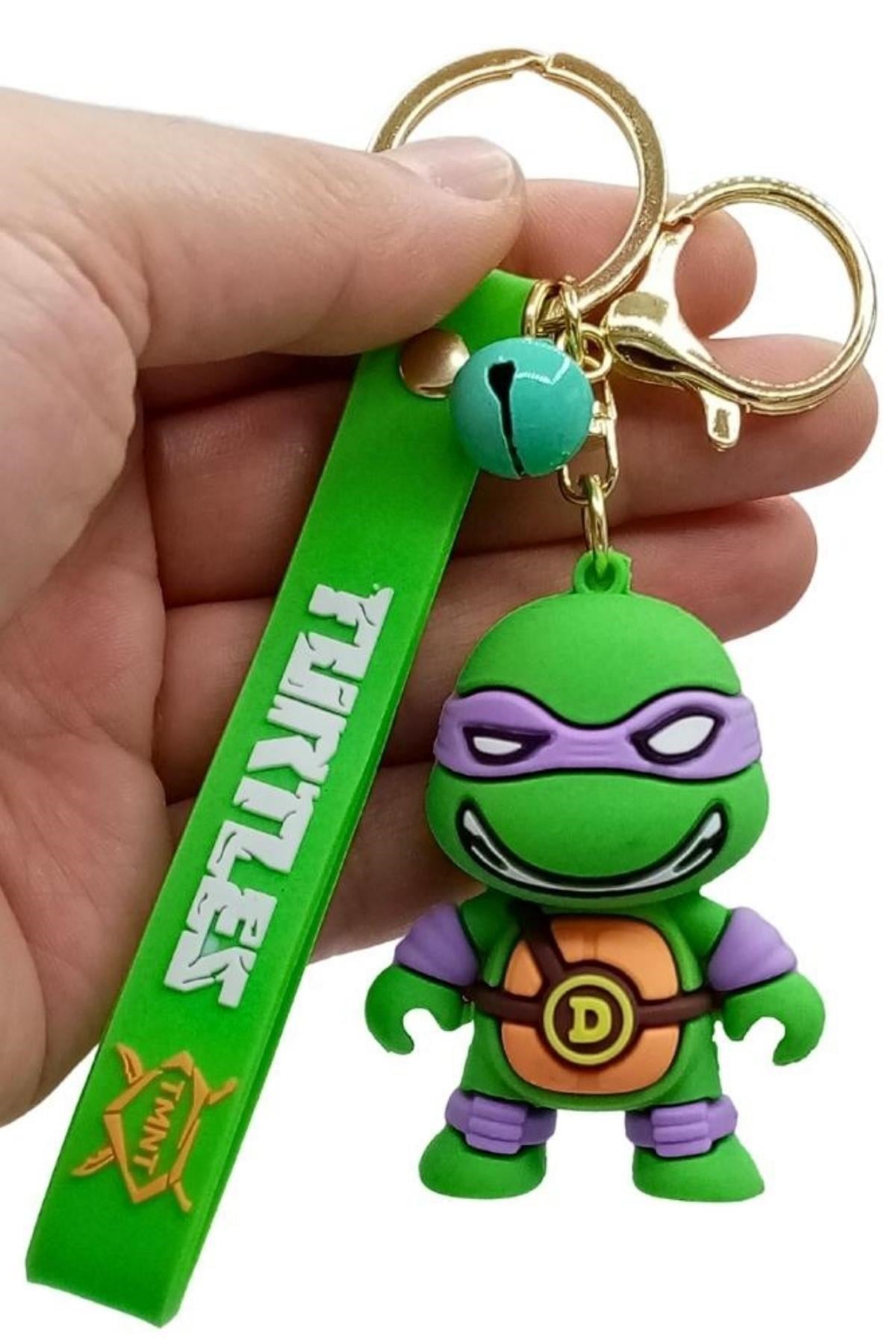 Amerika Birleşik DevletleriDünyadan HediyelerDNY-HD100637Keskin Hediyelik Eşya Ve TekstilNinja Turtles 3D Donatello Silikon Anahtarlık Ninja Kaplumbağa