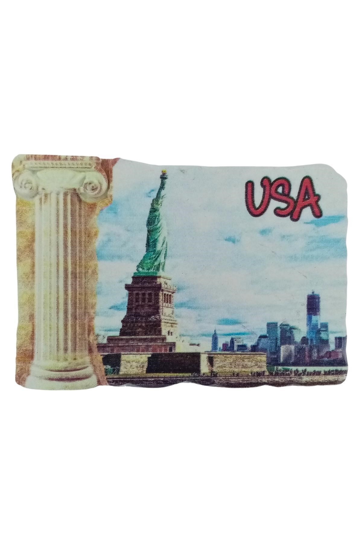 Amerika Birleşik DevletleriDünyadan HediyelerDNY-HD101230Keskin Hediyelik Eşya Ve TekstilAmerika Birleşik Devletleri USA Temalı Sütun Magnet