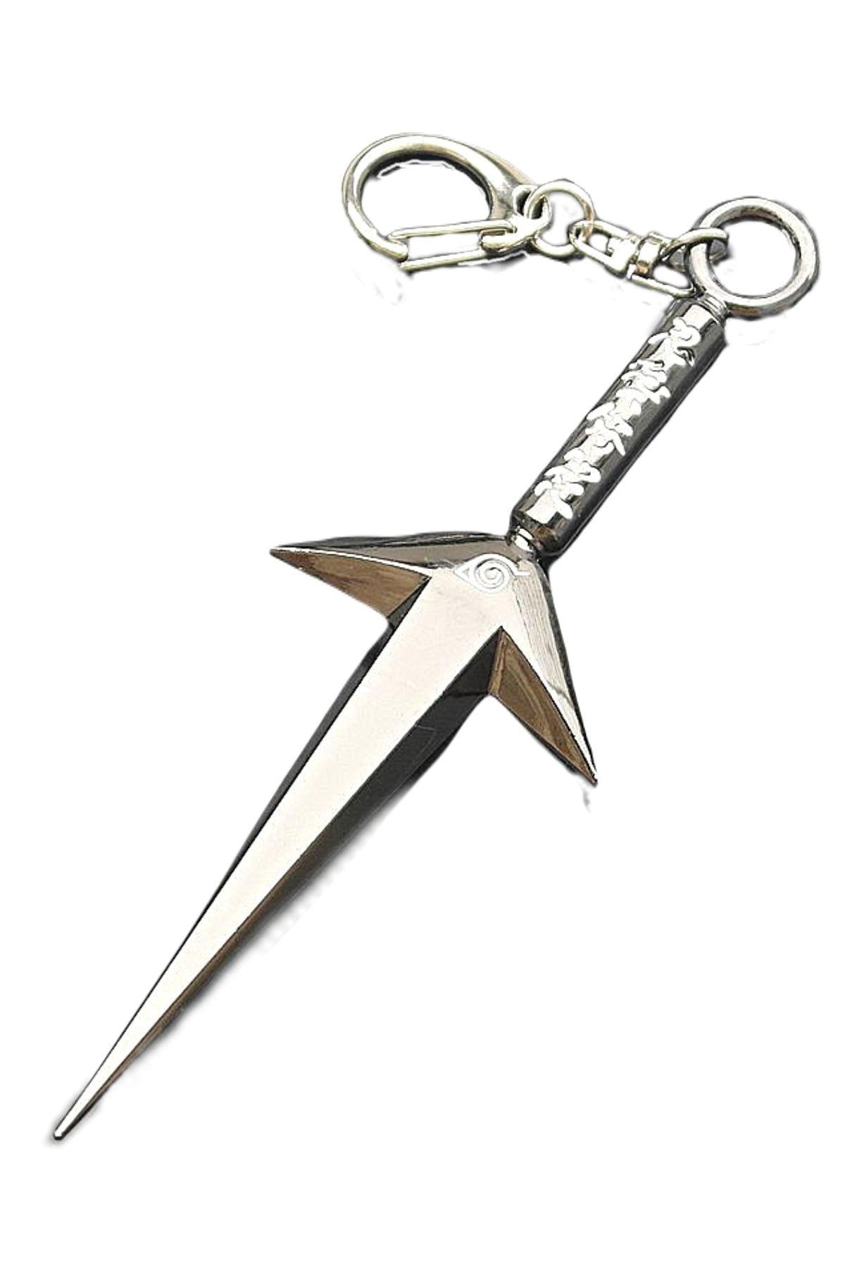 Amerika Birleşik DevletleriDünyadan HediyelerDNY-HD100352Keskin Hediyelik Eşya Ve TekstilNaruto Shuriken Kunai Anahtarlık Kolye 3D Metal Sasuke Uchiha Ninja Kunai 13cm