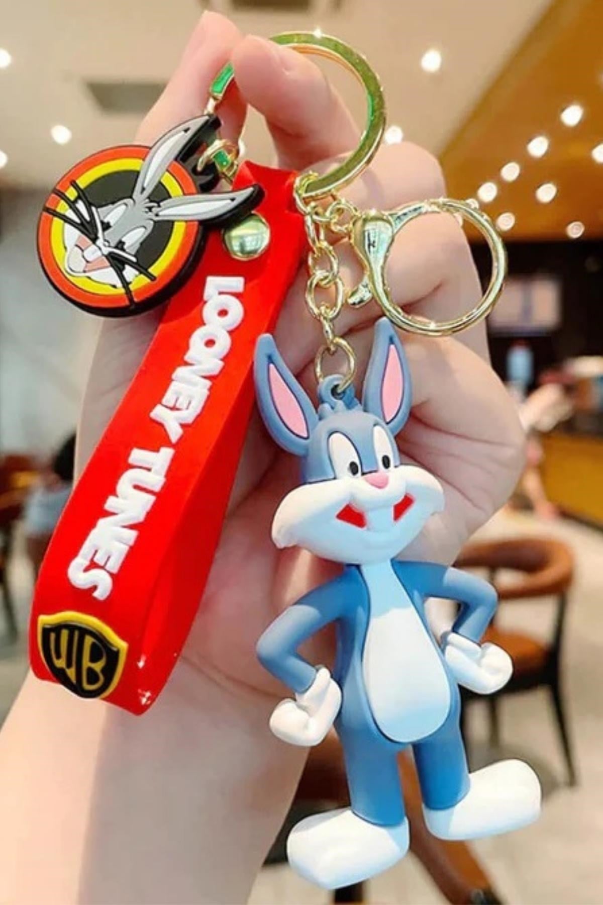 Amerika Birleşik DevletleriDünyadan HediyelerDNY-HD100625Keskin Hediyelik Eşya Ve TekstilBugs Bunny 3D Karakter Silikon Anahtarlık