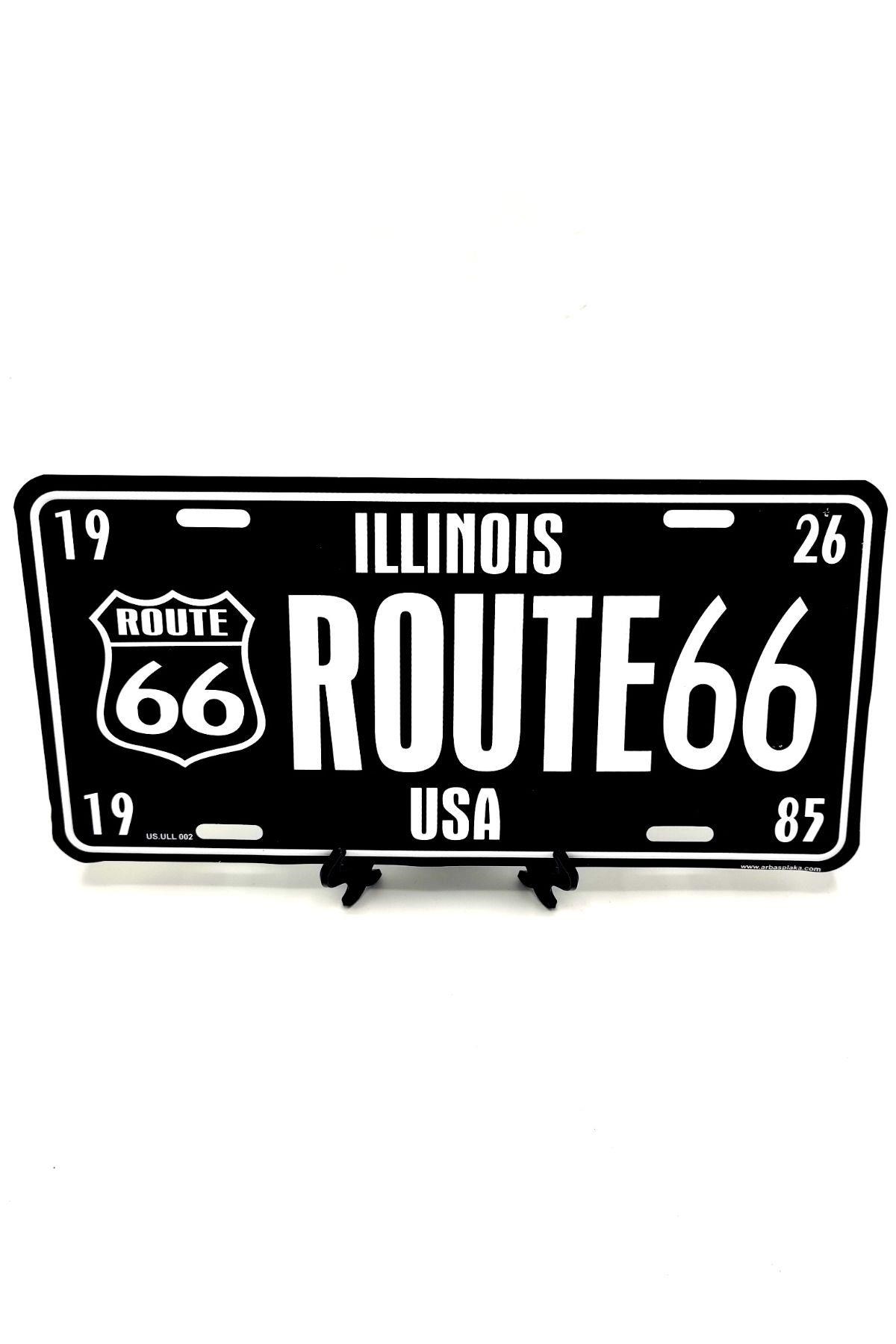 Amerika Birleşik DevletleriDünyadan HediyelerDNY-HD100123Keskin Hediyelik Eşya Ve TekstilDekoratif Plaka Illinois Route 66