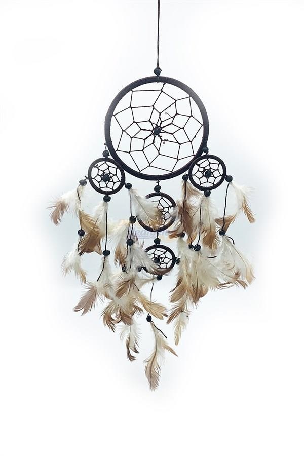 Amerika Birleşik DevletleriDünyadan HediyelerOZ-DCRYKP-S201Keskin Hediyelik Eşya Ve TekstilDream Catcher Rüya Kapanı Kahverengi/Beyaz 12 cm