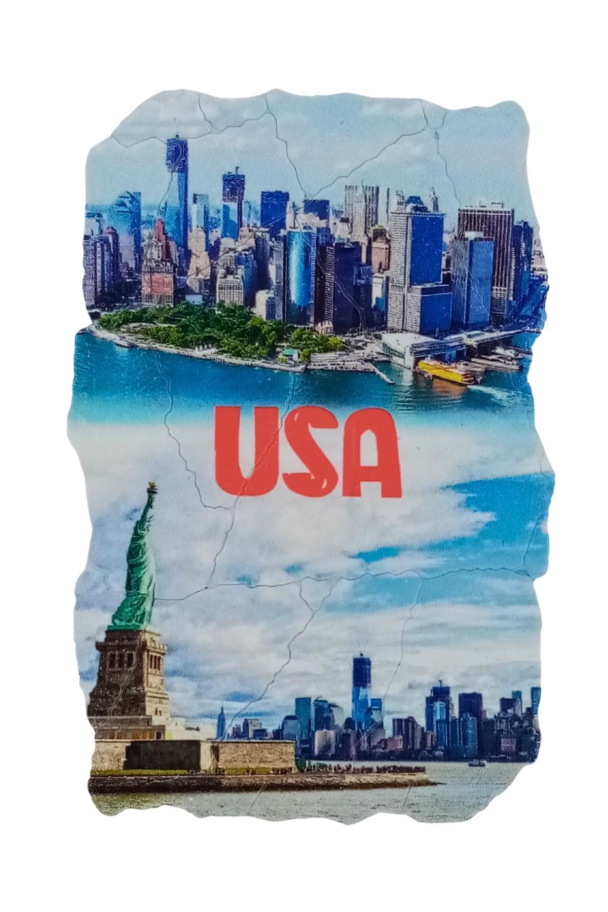 Amerika Birleşik DevletleriDünyadan HediyelerDNY-HD101170Keskin Hediyelik Eşya Ve TekstilAmerika Birleşik Devletleri Temalı Fresco Magnet