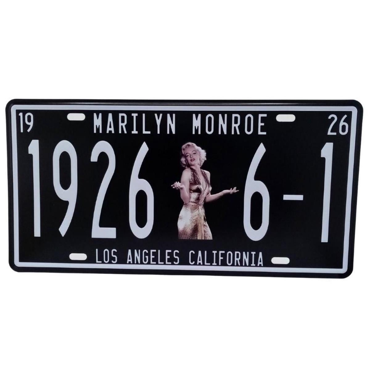 Amerika Birleşik DevletleriDünyadan HediyelerDNY-HD100555Keskin Hediyelik Eşya Ve TekstilDekoratif 3D Metal Plaka 1926 Marilyn Monroe Los Angeles 30cm