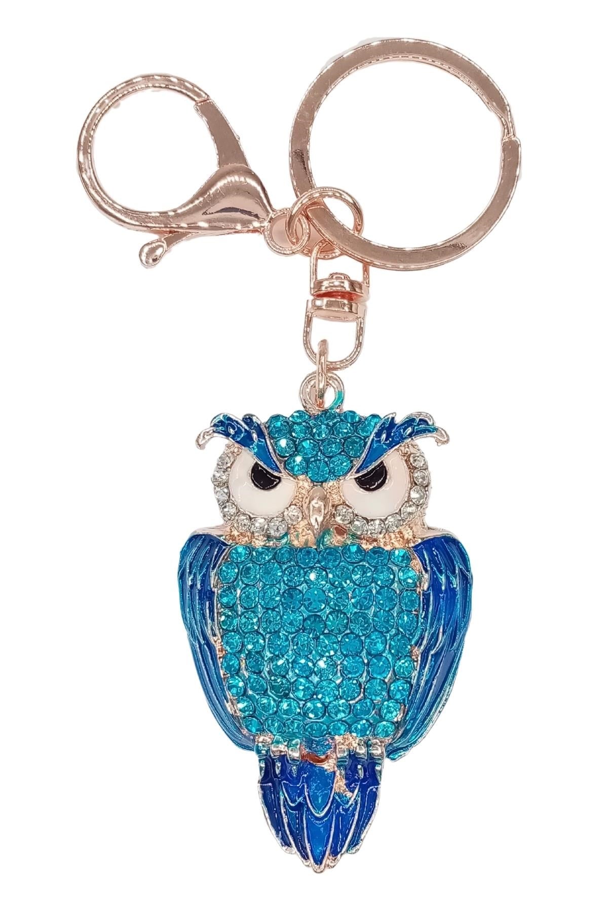 Amerika Birleşik DevletleriDünyadan HediyelerDNY-HDYZMRT71484Keskin Hediyelik Eşya Ve TekstilKristal Taşlı Mavi Baykuş Anahtarlık No.1