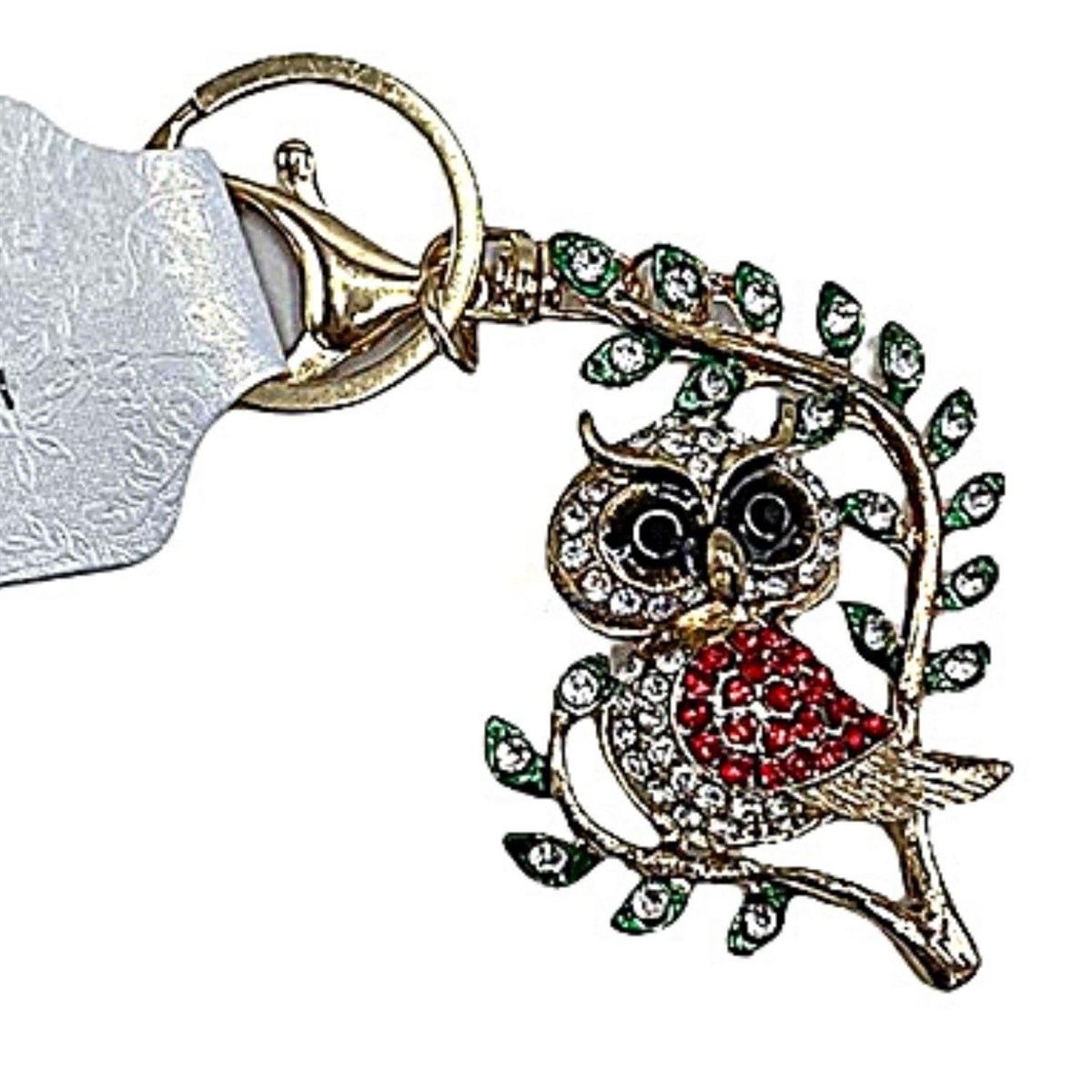 Amerika Birleşik DevletleriDünyadan HediyelerŞRK-ANHTR7731Keskin Hediyelik Eşya Ve TekstilKırmızı Kristal Taşlı Baykuş Anahtarlık