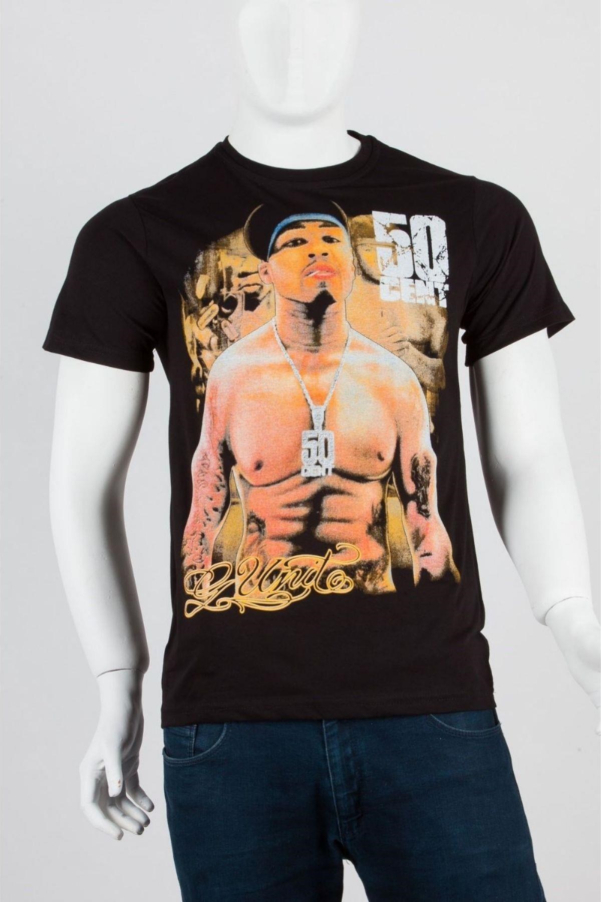 Amerika Birleşik DevletleriDünyadan HediyelerDNY-HD100039Keskin Hediyelik Eşya Ve Tekstil50 Cent Unisex Pamuklu Regular Fit Tişört Medium