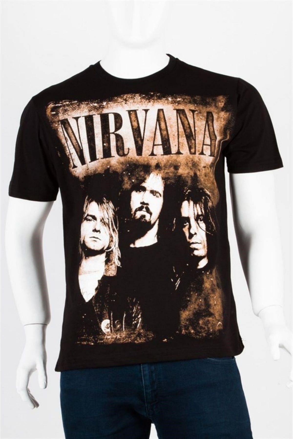 Amerika Birleşik DevletleriDünyadan HediyelerDNY-HD100070Keskin Hediyelik Eşya Ve TekstilNirvana Müzik Grubu Unisex Pamuklu Regular Fit Tişört Small