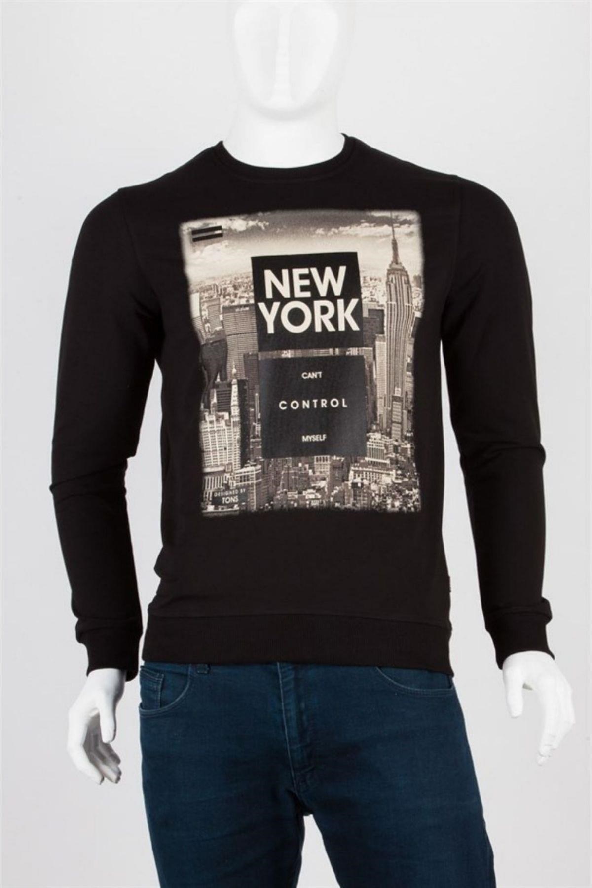 Amerika Birleşik DevletleriDünyadan HediyelerDNY-HD100026Keskin Hediyelik Eşya Ve TekstilNew York Unisex Pamuklu Slim Fit Sweatshirt Large