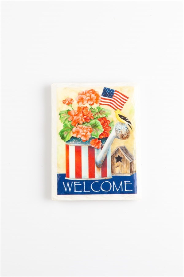 Amerika Birleşik DevletleriDünyadan HediyelerMAG-ABD21Keskin Hediyelik Eşya Ve TekstilABD Temalı Buzdolabı Magneti Welcome