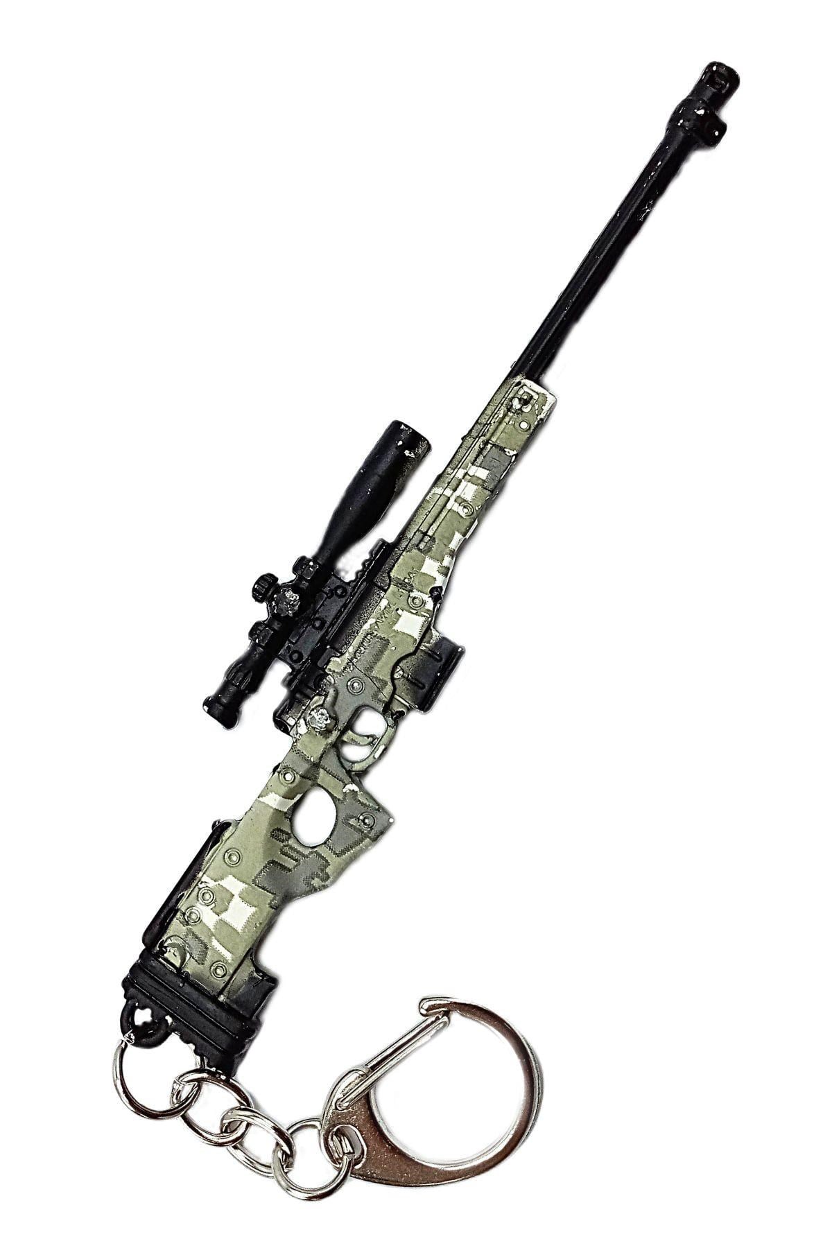 Amerika Birleşik DevletleriDünyadan HediyelerDNY-HD100348Keskin Hediyelik Eşya Ve TekstilPubg Metal Anahtarlık Avm Kamuflaj Sniper Keskin Nişancı Tüfeği 3D