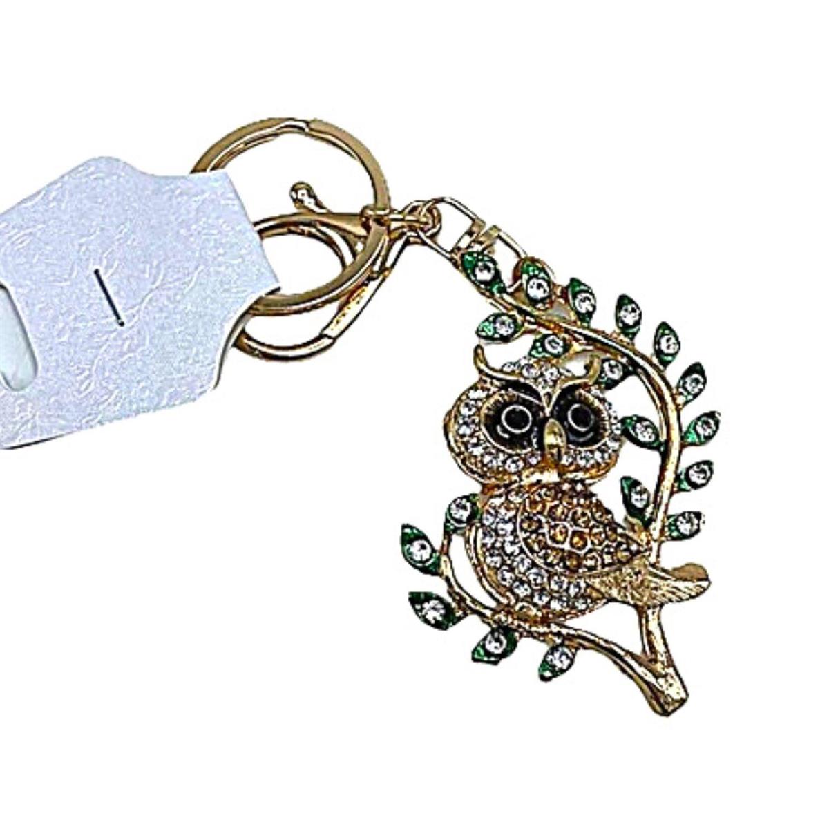 Amerika Birleşik DevletleriDünyadan HediyelerŞRK-ANHTR7732Keskin Hediyelik Eşya Ve TekstilBeyaz Kristal Taşlı Baykuş Anahtarlık