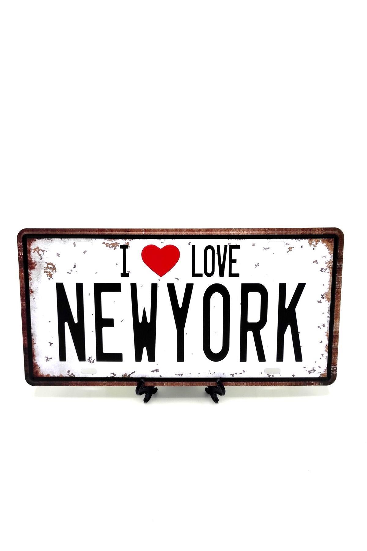 Amerika Birleşik DevletleriDünyadan HediyelerPLKNWY-07Keskin Hediyelik Eşya Ve TekstilDekoratif Plaka I Love New York