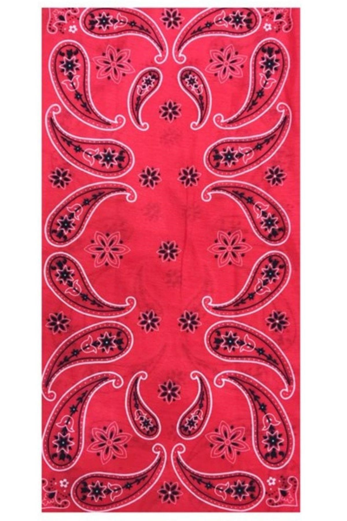 Amerika Birleşik DevletleriDünyadan HediyelerVOSBF-54623Keskin Hediyelik Eşya Ve TekstilDamla ve Çiçek Motifli Buff Boyunluk Bandana Kırmızı