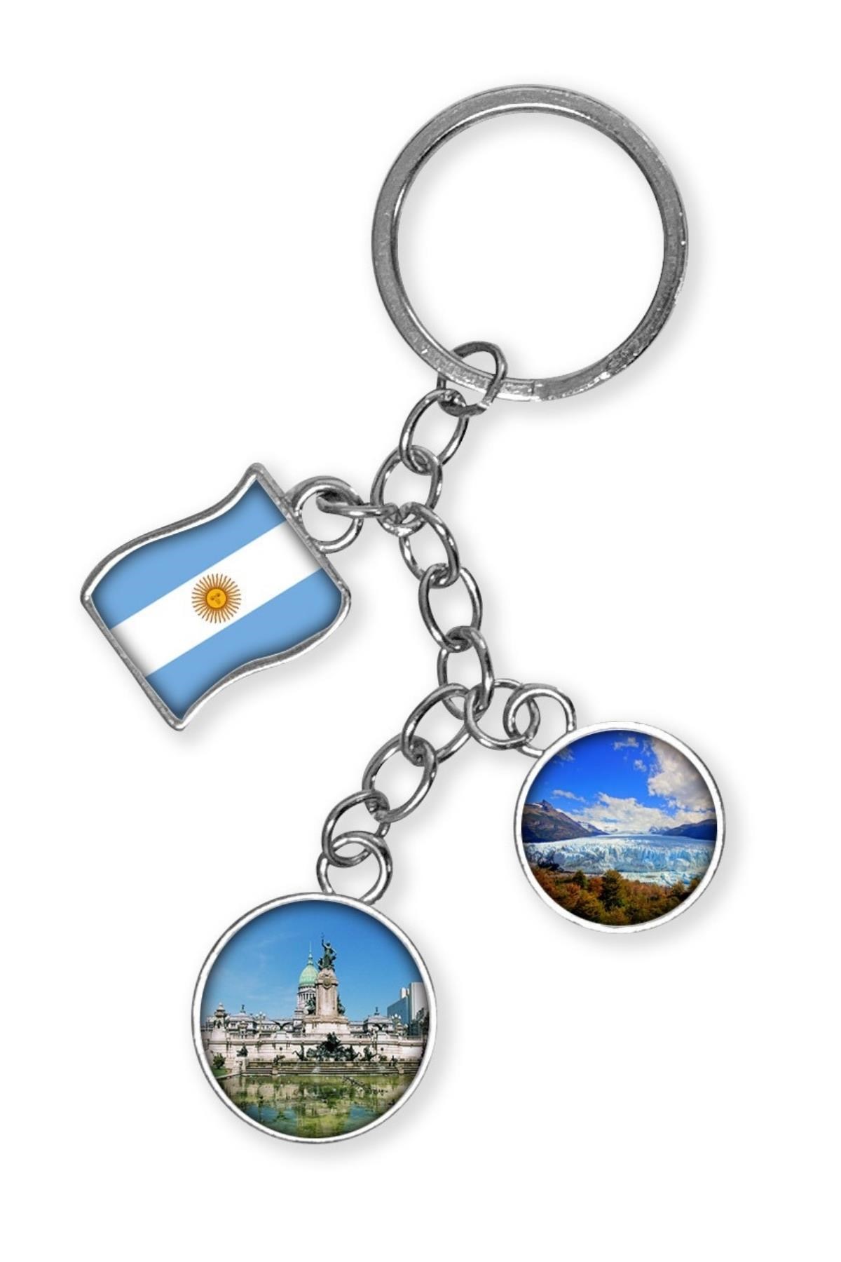 ArjantinDünyadan HediyelerDNY-HDYKREPOK30Keskin Hediyelik Eşya Ve TekstilArjantin Üçlü Epoksi Metal Çift Taraflı Damla Anahtarlık Argentina