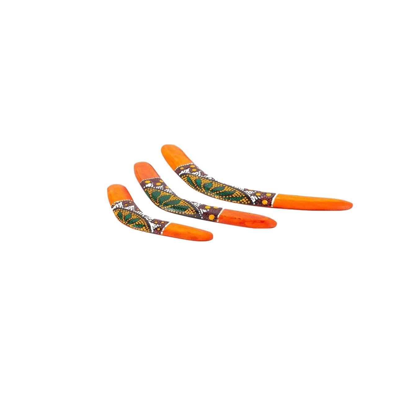 AvustralyaDünyadan HediyelerDNY-HD100227Keskin Hediyelik Eşya Ve TekstilAhşap Bumerang Batikli Üçlü Set