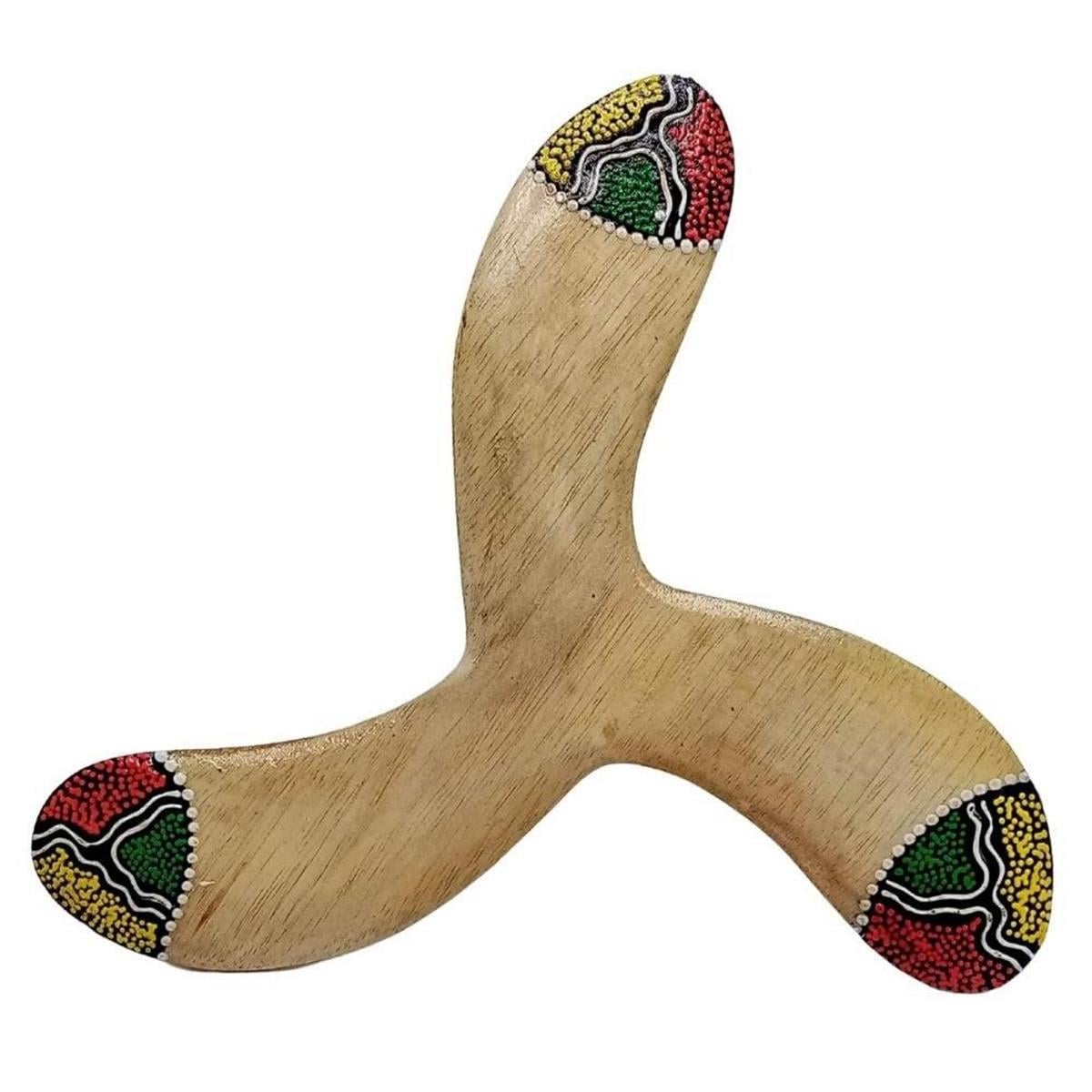 AvustralyaDünyadan HediyelerDNY-HD100549Keskin Hediyelik Eşya Ve TekstilAhşap Bumerang Üç Kollu Hızlı Kolay Yakalama 25cm