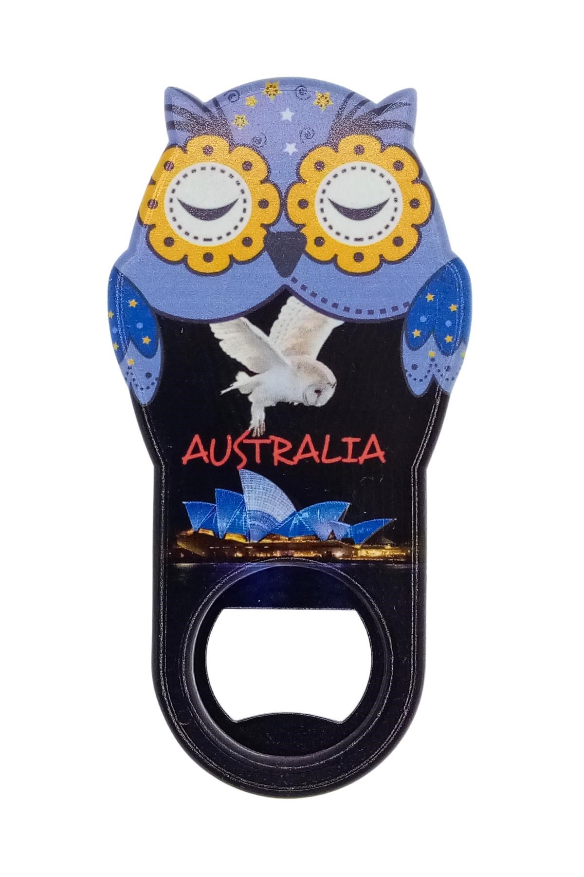 AvustralyaDünyadan HediyelerDNY-HD101066Keskin Hediyelik Eşya Ve TekstilAvustralya Temalı Baykuş Magnet Kapak Açacak