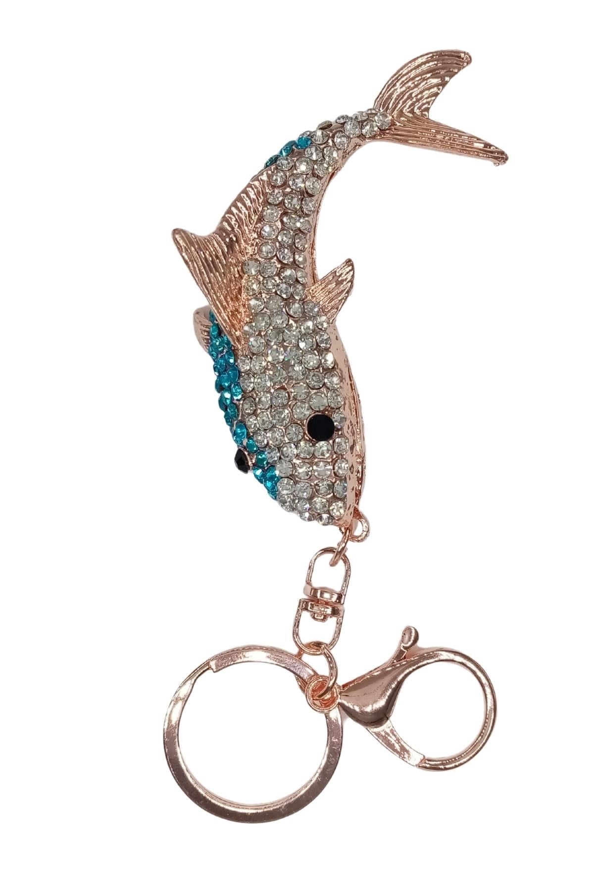AvustralyaDünyadan HediyelerDNY-HDYZMRT71497Keskin Hediyelik Eşya Ve TekstilKristal Taşlı Mavi Köpekbalığı Anahtarlık No.2