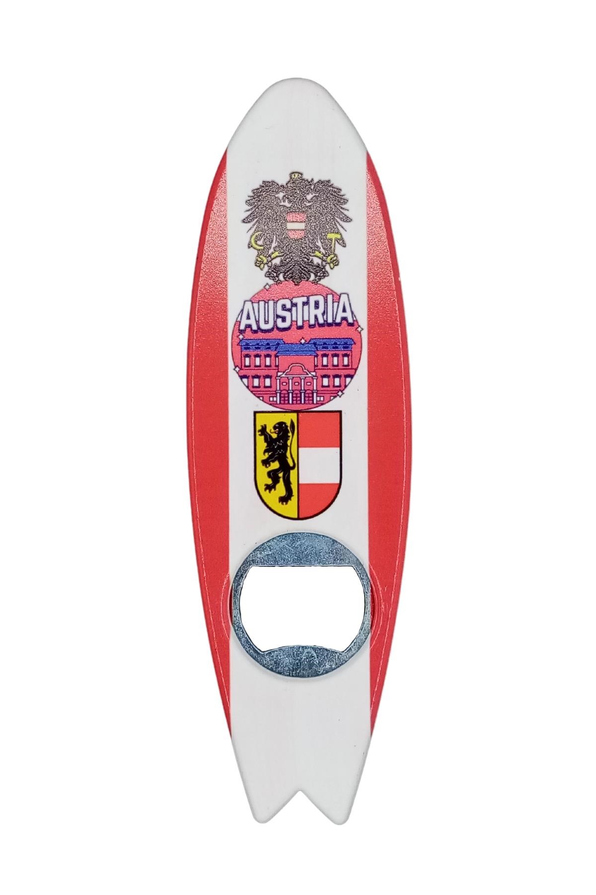 AvusturyaDünyadan HediyelerDNY-HD100985Keskin Hediyelik Eşya Ve TekstilAvusturya Temalı Magnet Sörf Açacak