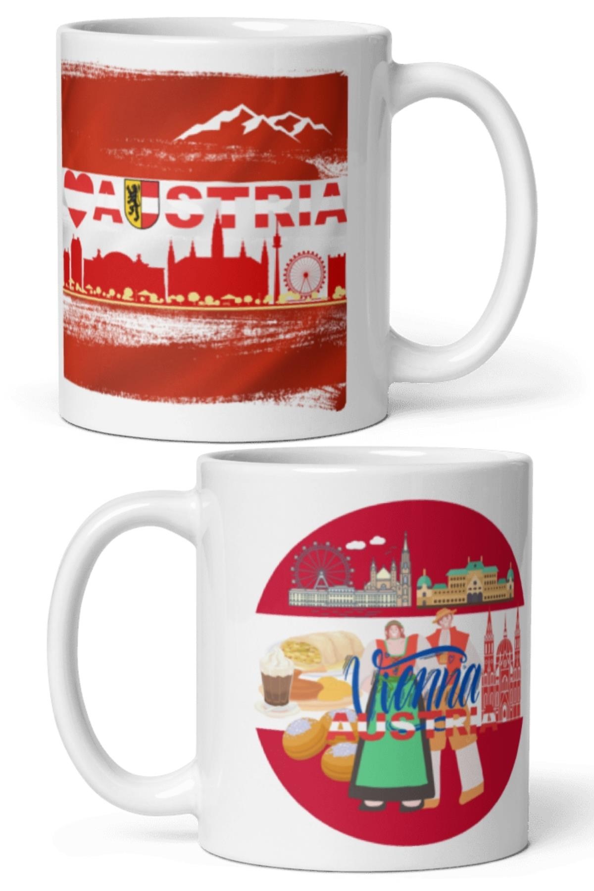 AvusturyaDünyadan HediyelerDNY-HDMUGB02Keskin Hediyelik Eşya Ve TekstilAvusturya Kupa Bardak 2 Adet Seyahat Hatıra Austria Mug