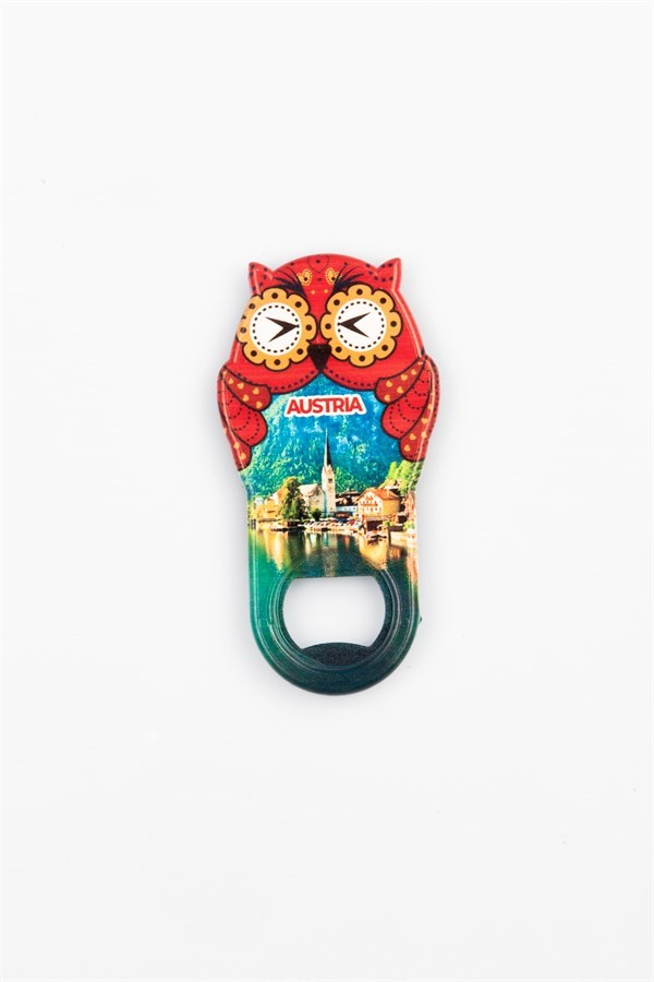 AvusturyaDünyadan HediyelerMGNTBYKŞACK-10252Keskin Hediyelik Eşya Ve TekstilAvusturya Temalı Baykuş Magnet Kapak Açacak