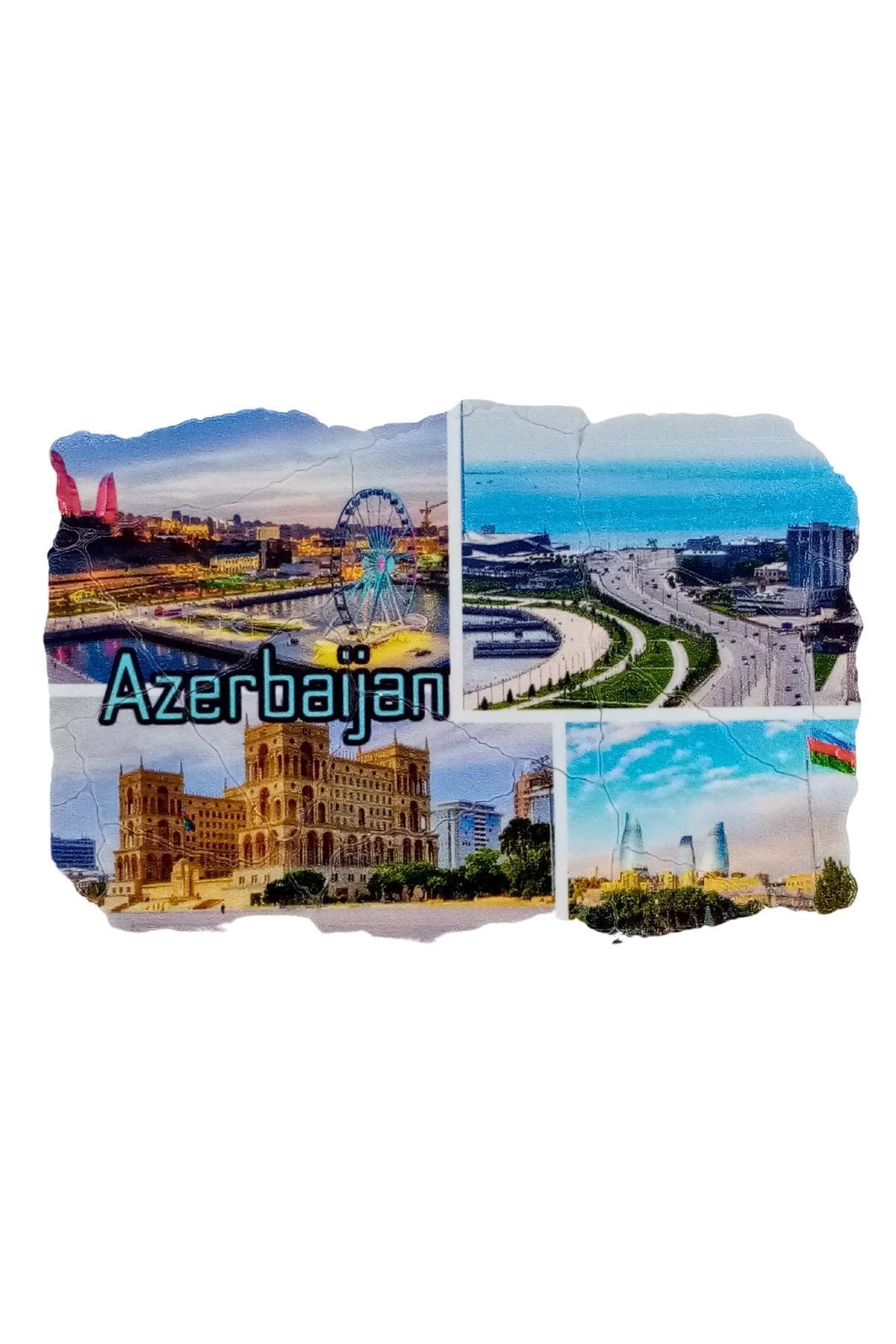 AzerbaycanDünyadan HediyelerDNY-HD101174Keskin Hediyelik Eşya Ve TekstilAzerbaycan Temalı Fresco Magnet