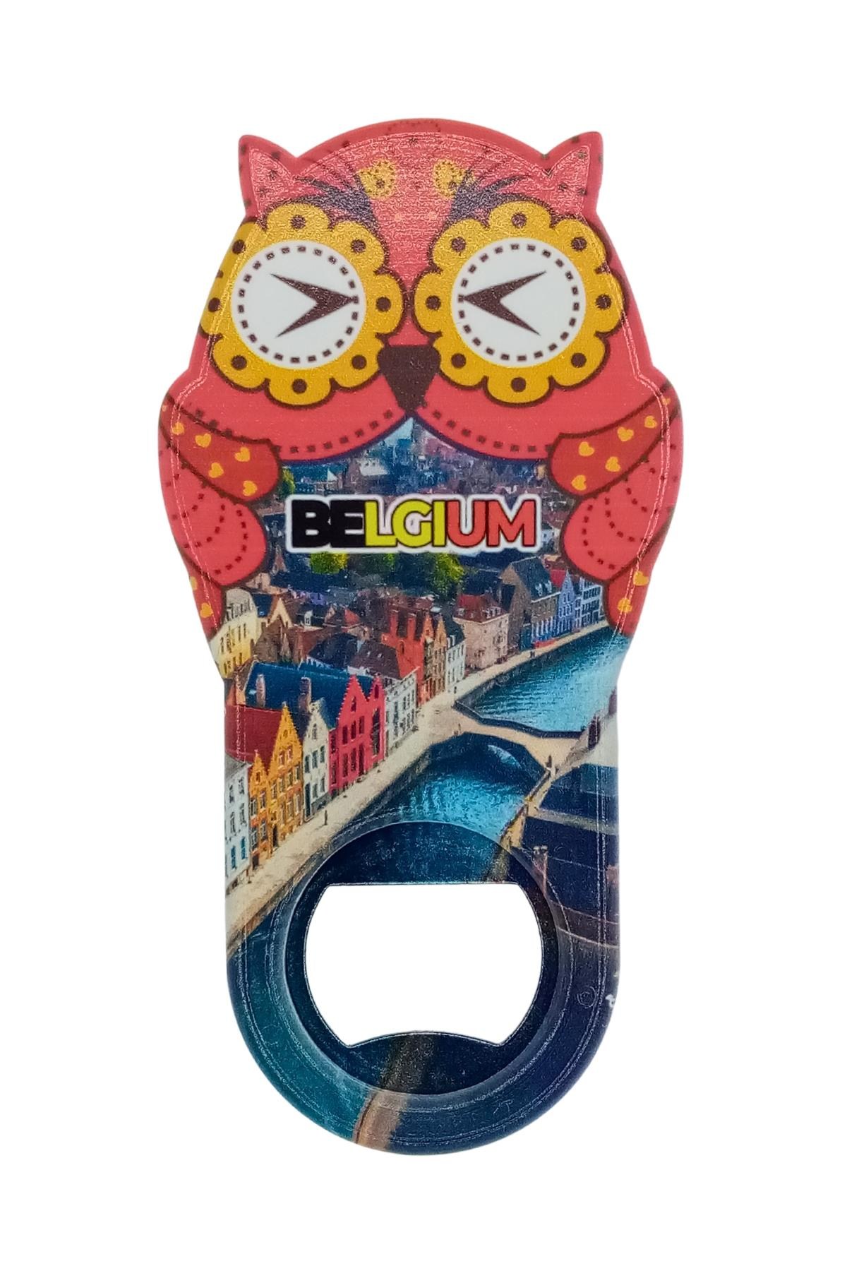 BelçikaDünyadan HediyelerDNY-HD101043Keskin Hediyelik Eşya Ve TekstilBelçika Temalı Baykuş Magnet Kapak Açacak