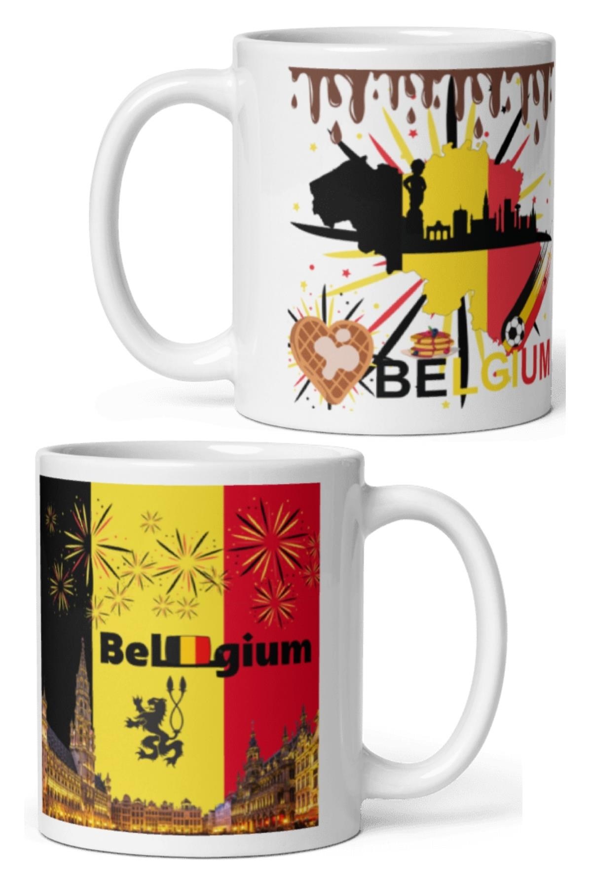 BelçikaDünyadan HediyelerDNY-HDMUGB03Keskin Hediyelik Eşya Ve TekstilBelçika Kupa Bardak 2 Adet Seyahat Hatıra Belgium Mug