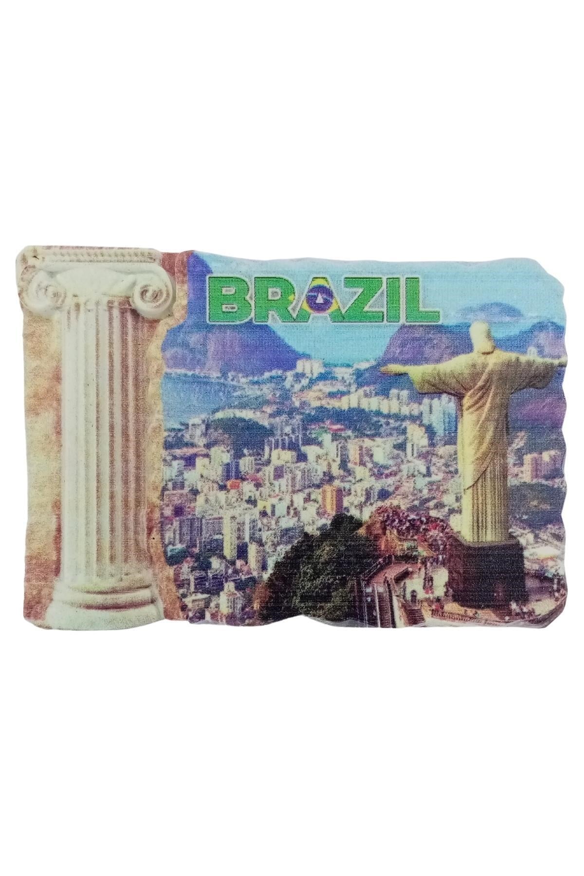 BrezilyaDünyadan HediyelerDNY-HD101233Keskin Hediyelik Eşya Ve TekstilBrezilya Temalı Sütun Magnet