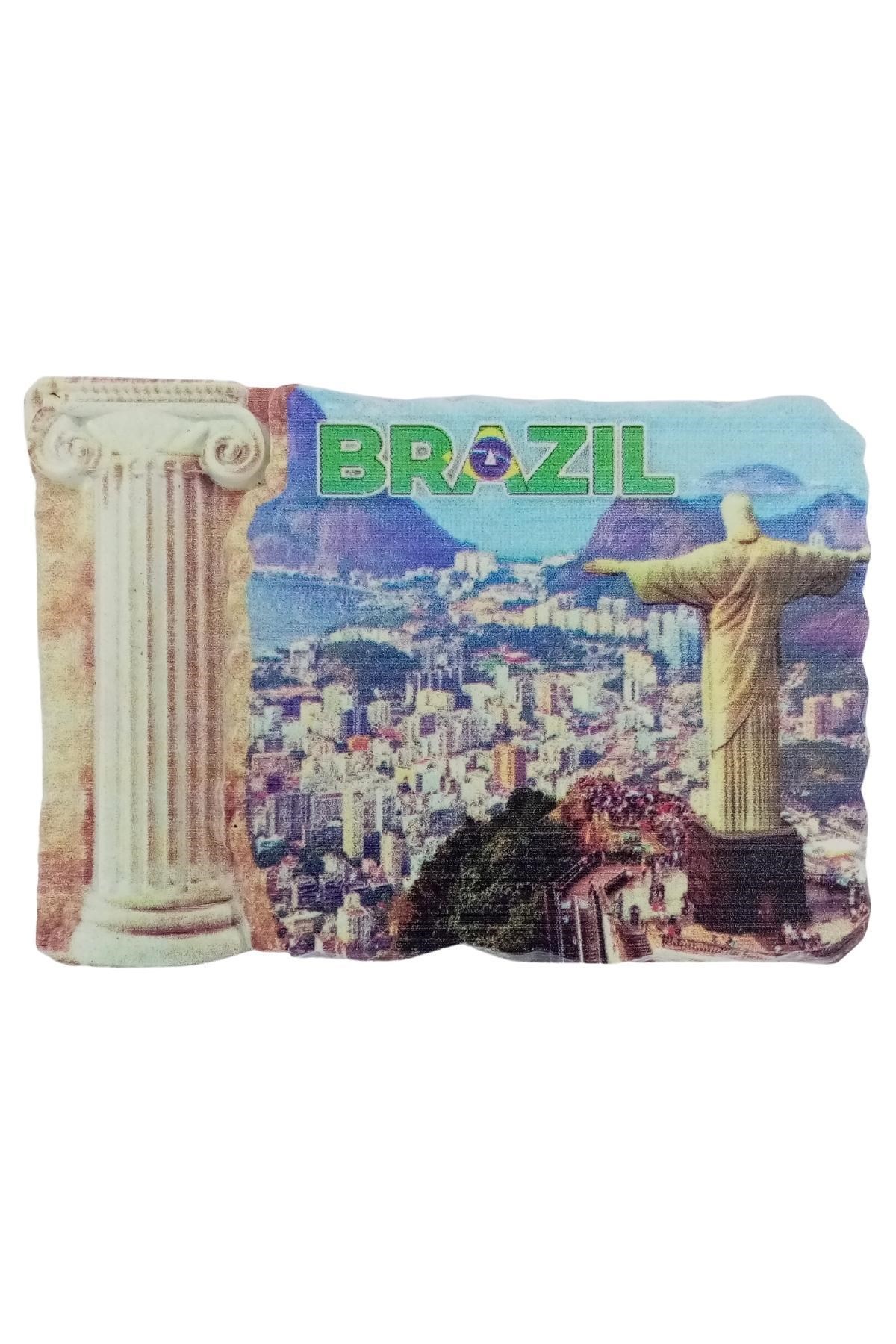 BrezilyaDünyadan HediyelerDNY-HD101233Keskin Hediyelik Eşya Ve TekstilBrezilya Temalı Sütun Magnet