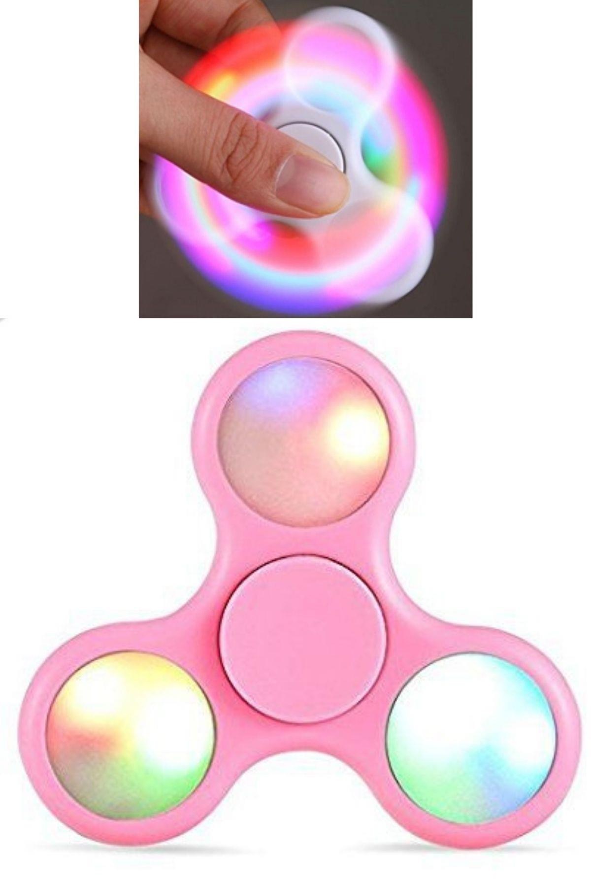 ÇinDünyadan HediyelerDNY-HD100233Keskin Hediyelik Eşya Ve TekstilIşıklı Stres Çarkı Pembe Fidget Spinner