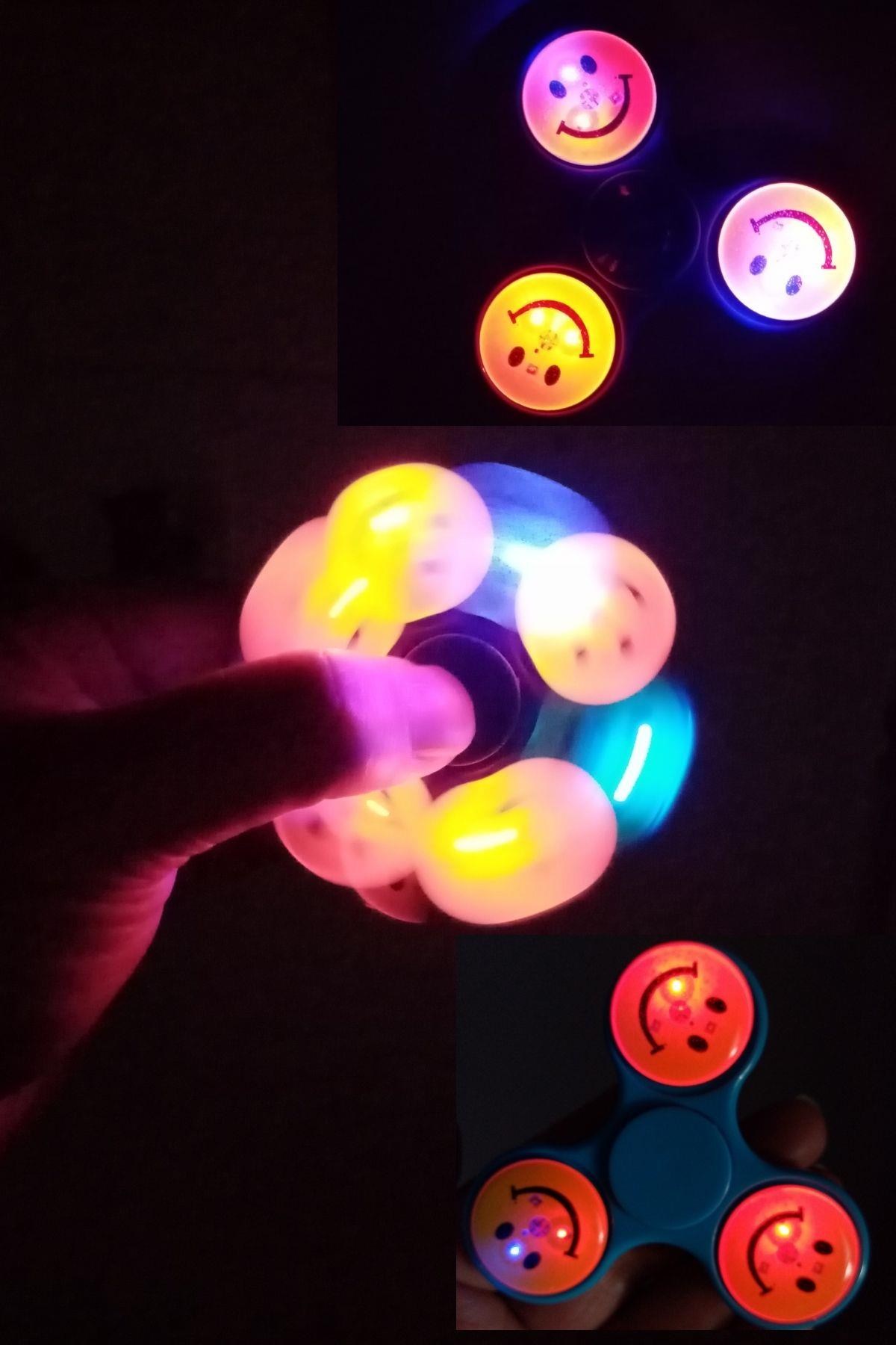 ÇinDünyadan HediyelerDNY-HD100258Keskin Hediyelik Eşya Ve TekstilIşıklı Stres Çarkı Mavi Emojili Fidget Spinner