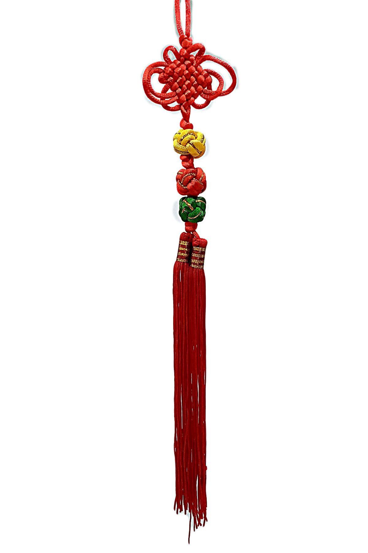 ÇinDünyadan HediyelerDNY-HD100318Keskin Hediyelik Eşya Ve TekstilÇin Feng Shui Şans Koruyucu Düğüm Araba Duvar Süsü