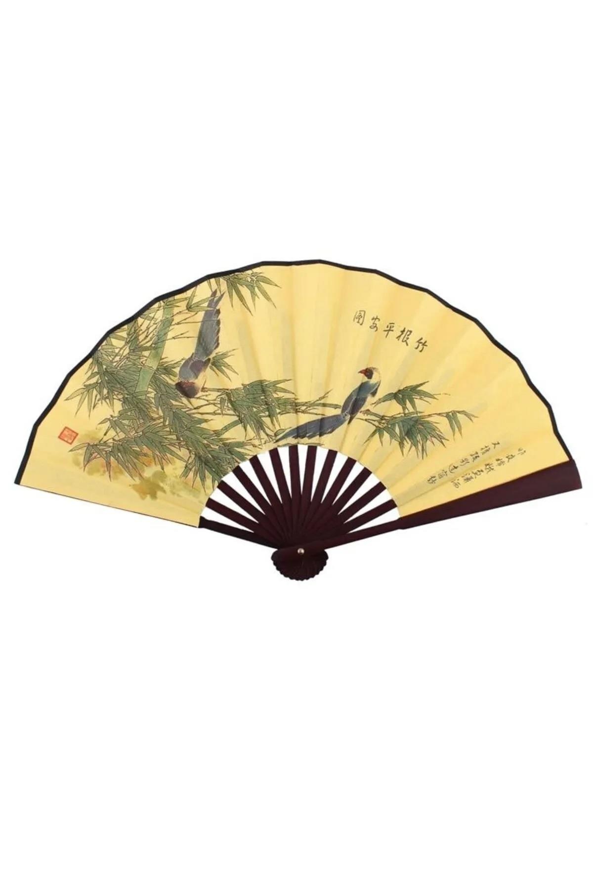 ÇinDünyadan HediyelerDNY-HD100338Keskin Hediyelik Eşya Ve TekstilÇin Bambu Keten Kumaş Yelpaze Çanta Boy