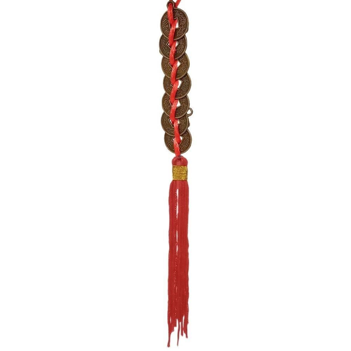 ÇinDünyadan HediyelerDNY-HD100449Keskin Hediyelik Eşya Ve TekstilÇin Feng Shui Şans Servet Paraları Yedili Duvar Süsü