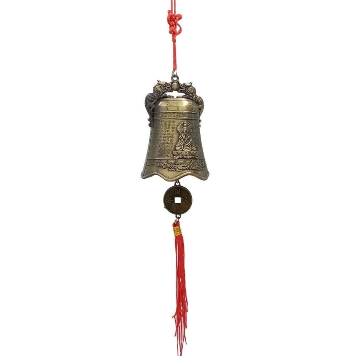 ÇinDünyadan HediyelerDNY-HD100503Keskin Hediyelik Eşya Ve TekstilÇin Feng Shui Şans Parası Rüzgar Çanı Kapı Zili 9cm