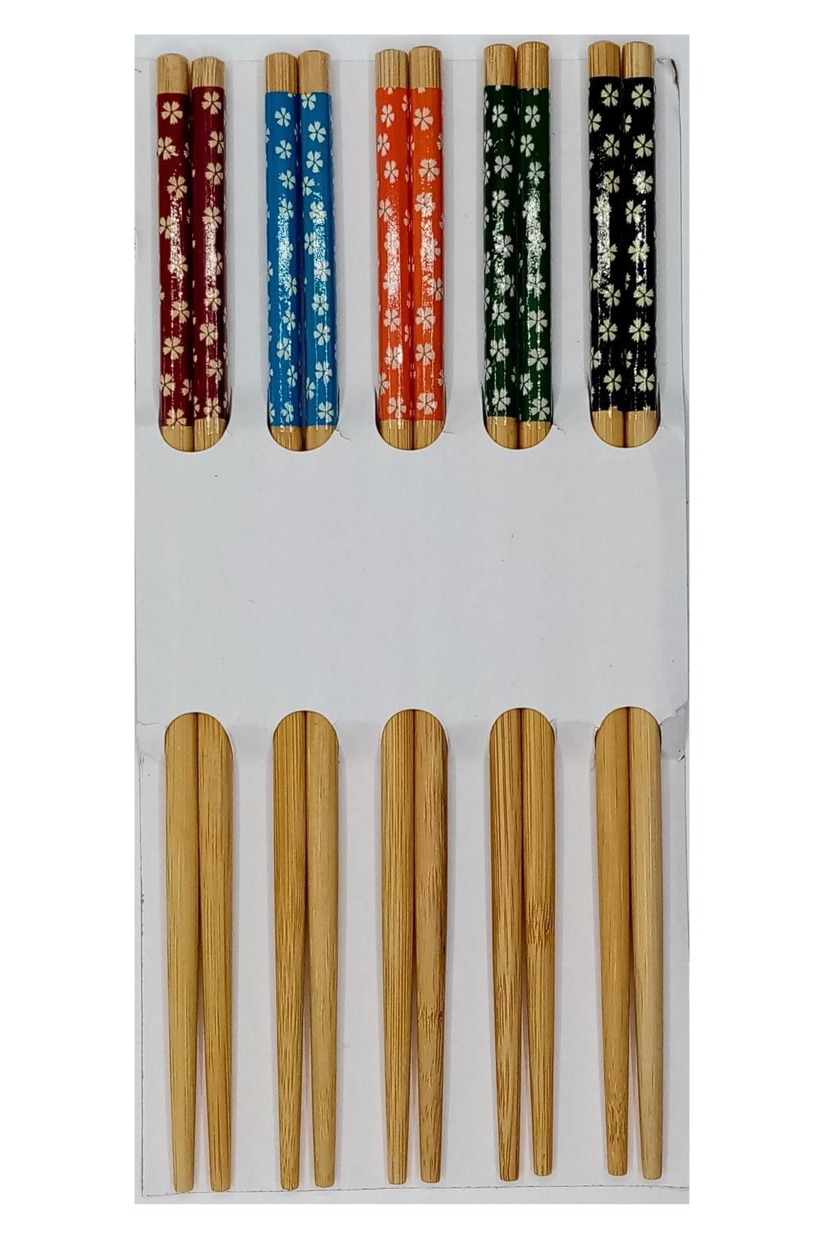 ÇinDünyadan HediyelerDNY-HD100571Keskin Hediyelik Eşya Ve TekstilÇin Bambu Chopsticks Desenli 5 Adet