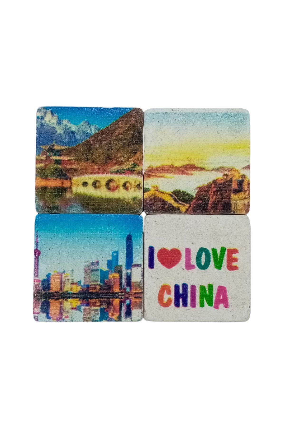 ÇinDünyadan HediyelerDNY-HD101363Keskin Hediyelik Eşya Ve TekstilÇin Temalı Dörtlü Taş Magnet