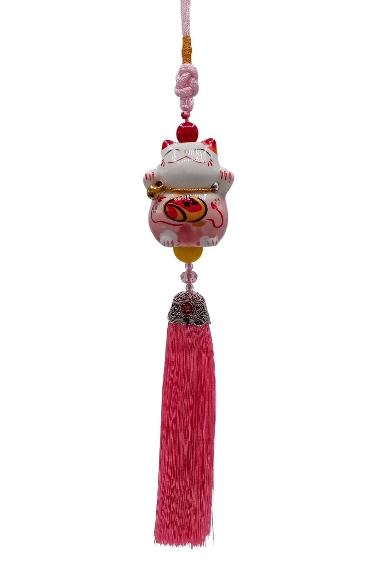 ÇinDünyadan HediyelerDNY-HD101466Keskin Hediyelik Eşya Ve TekstilFeng Shui Maneki Neko Şans Kedisi Pembe No.1