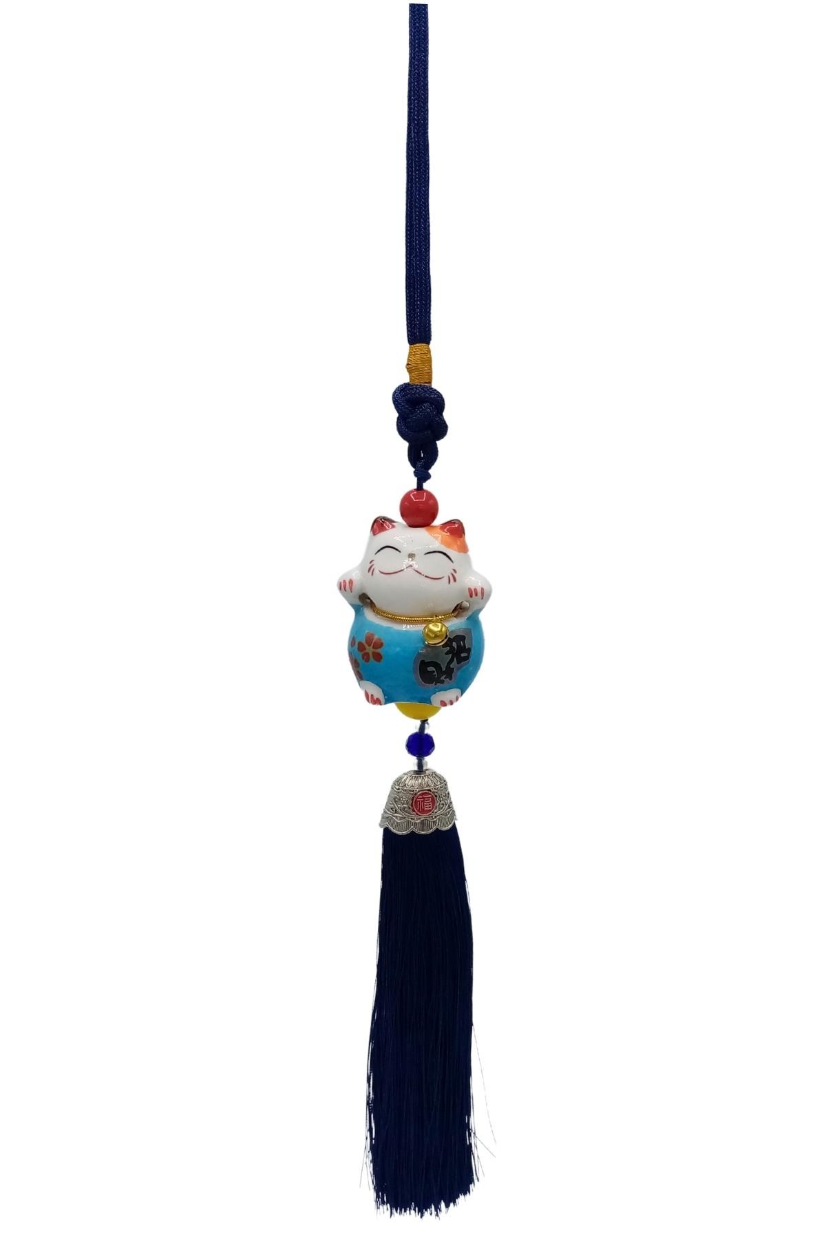 ÇinDünyadan HediyelerDNY-HD101468Keskin Hediyelik Eşya Ve TekstilFeng Shui Maneki Neko Şans Kedisi Mavi No.1