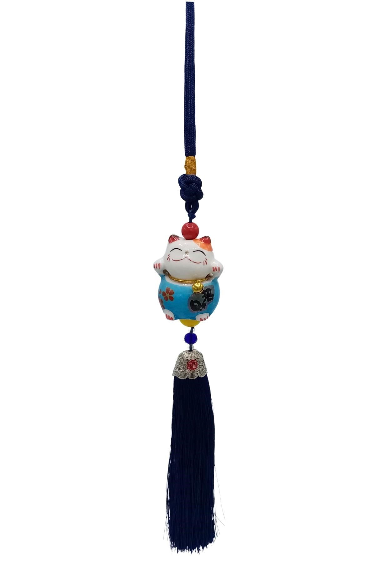 ÇinDünyadan HediyelerDNY-HD101468Keskin Hediyelik Eşya Ve TekstilFeng Shui Maneki Neko Şans Kedisi Mavi No.1