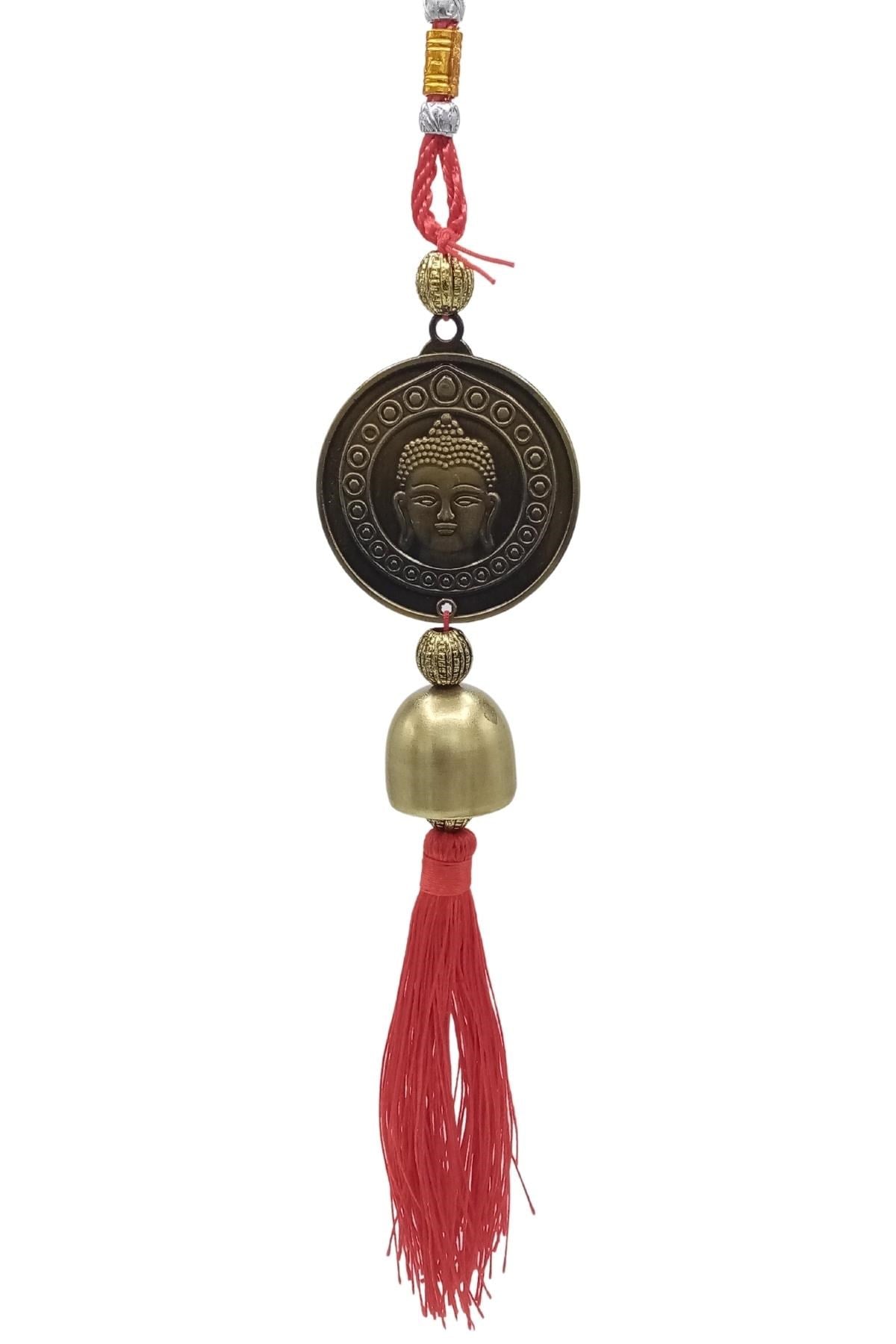 ÇinDünyadan HediyelerDNY-HDALK2260Keskin Hediyelik Eşya Ve TekstilÇin Feng Shui Şans ve Bereket Metal Çan Tapınak Buda 30 cm