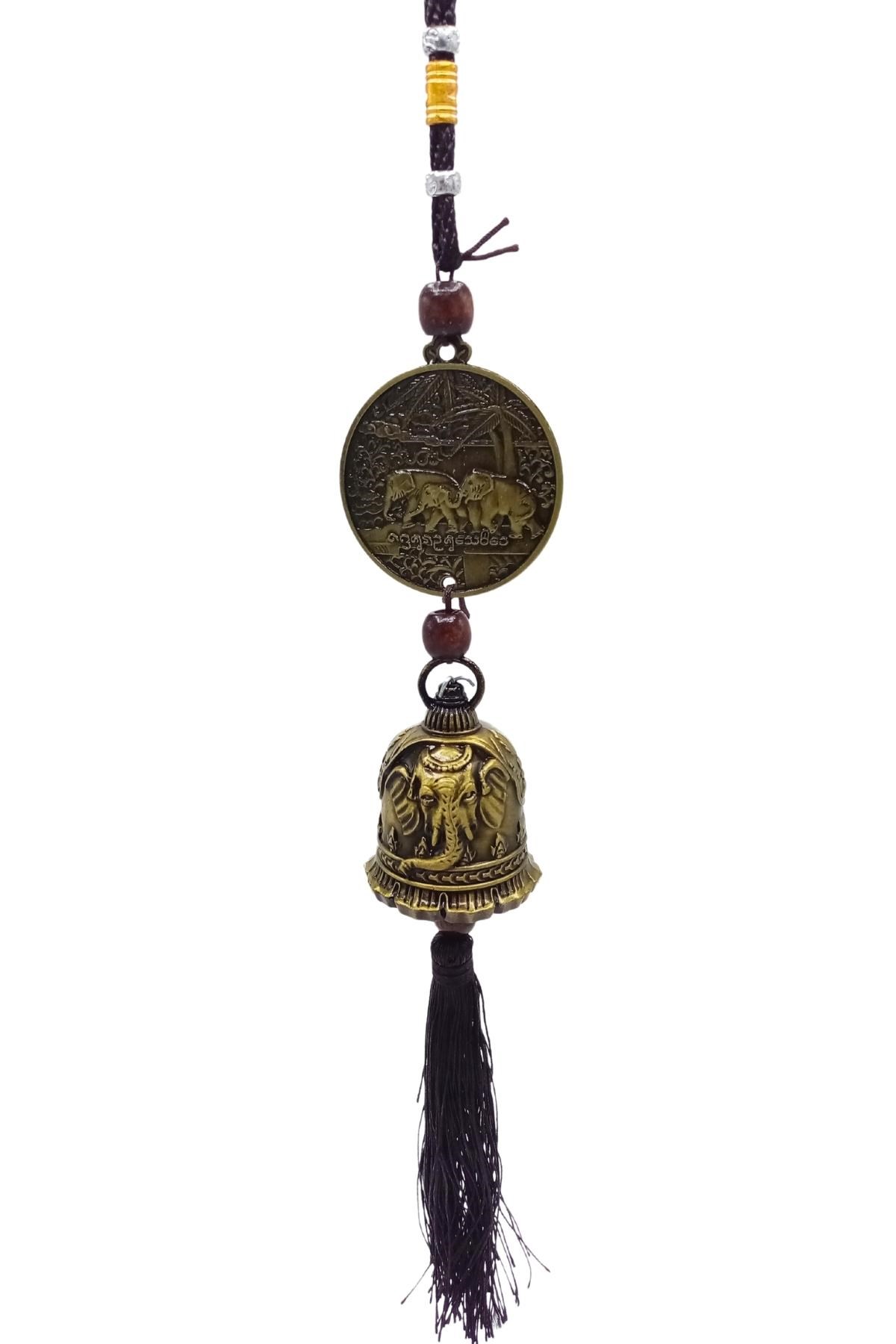 ÇinDünyadan HediyelerDNY-HDALK2265Keskin Hediyelik Eşya Ve TekstilÇin Feng Shui Şans ve Bereket Metal Para Çan 40 cm