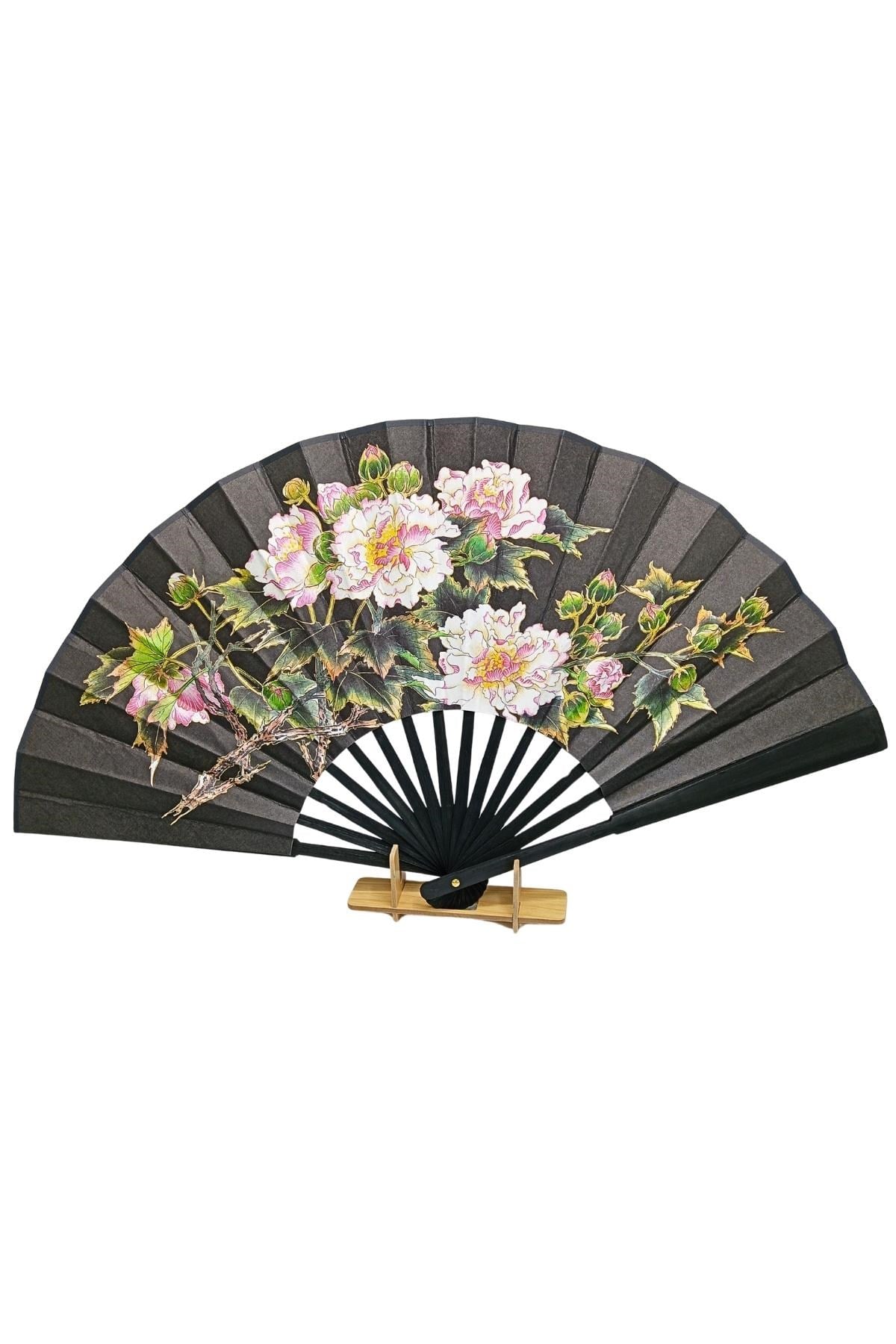 ÇinDünyadan HediyelerDNY-HDYCNSYLPZ60N1SKeskin Hediyelik Eşya Ve TekstilÇin Bambu Keten Kumaş Yelpaze 01BSA Siyah Büyük Boy 60cm No.1S